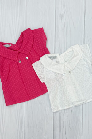 Camisa Cuello Bote Broderie