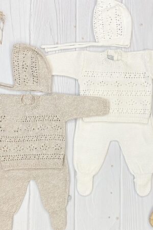 Conjunto de batita y pelele modelo Habana