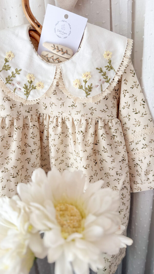 Vestido Liberty Cuello Bordado