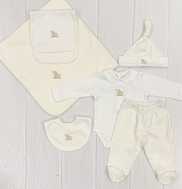Conjunto de Body y Pelele PIMA Bordado Baby Sheep - Imagen 2