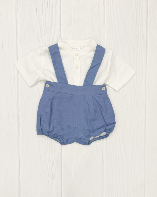 Short con tiradores PIMA Azul Francia
