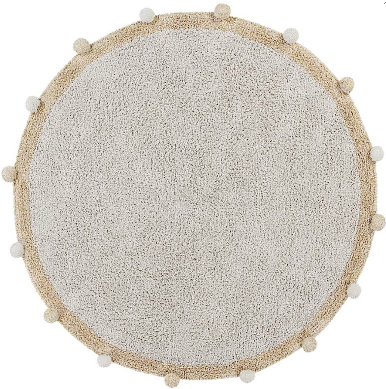 Alfombra lavable Bubbly - Nude y rosa - Imagen 5