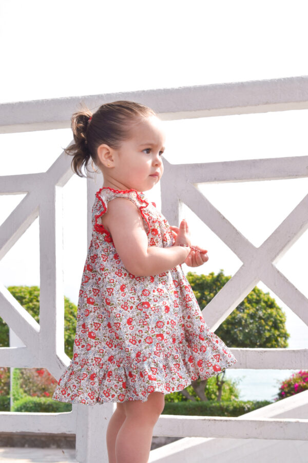 Vestido Andalucía Flores Rojas - Imagen 5