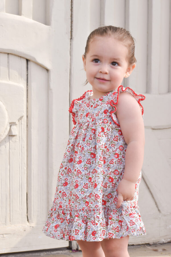 Vestido Andalucía Flores Rojas - Imagen 4