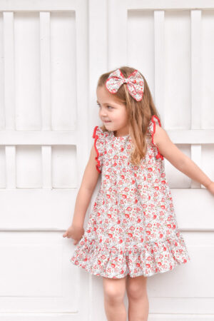 Vestido Andalucía Flores Rojas