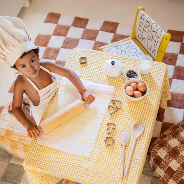 Alfombra lavable -Kitchen Tiles - Toffee - Imagen 3