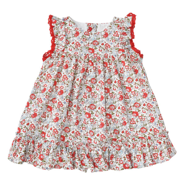 Vestido Andalucía Flores Rojas - Imagen 3