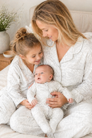 Pijama PIMA Woman Toile de Jouy Gray