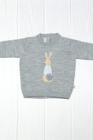 Sweater tejido Alpaca Bunny Tail Gris