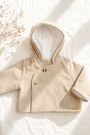 Campera Capucha Cotele PIMA Beige