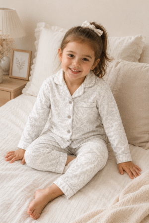 Pijama PIMA Girl Toile de Jouy Gris