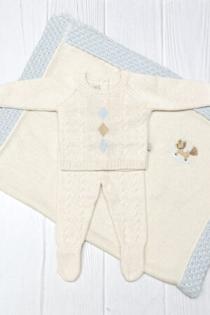 Conjunto tejido Alpaca Rombos
