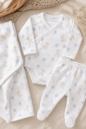 Conjunto body y pelele PIMA Baby bambi