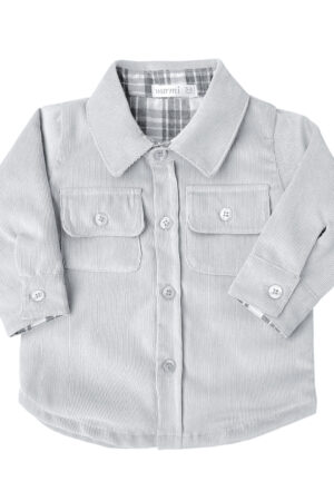 Camisa Cotele Griș Forro Franela PIMA