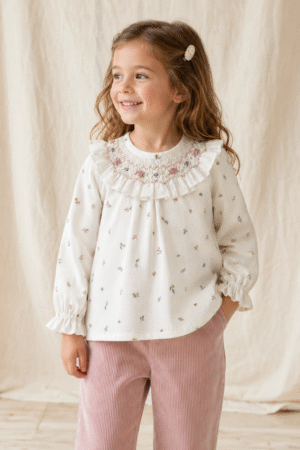 Camisa Smock Plumeti Liberty