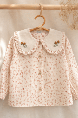 Camisa Cuello Bordado Autumn
