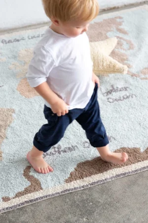 Alfombra Lavable Vintage Map
